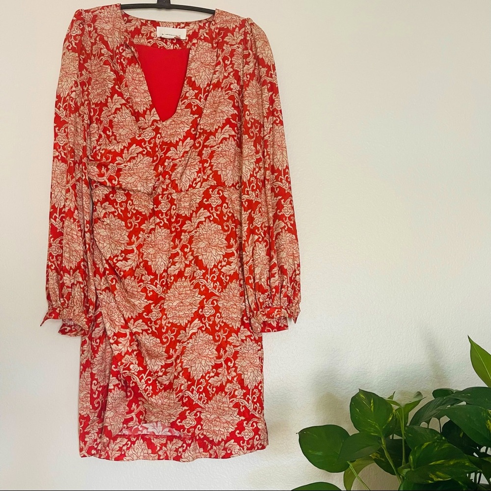 Anthropologie Skylar Surplice Mini Dress